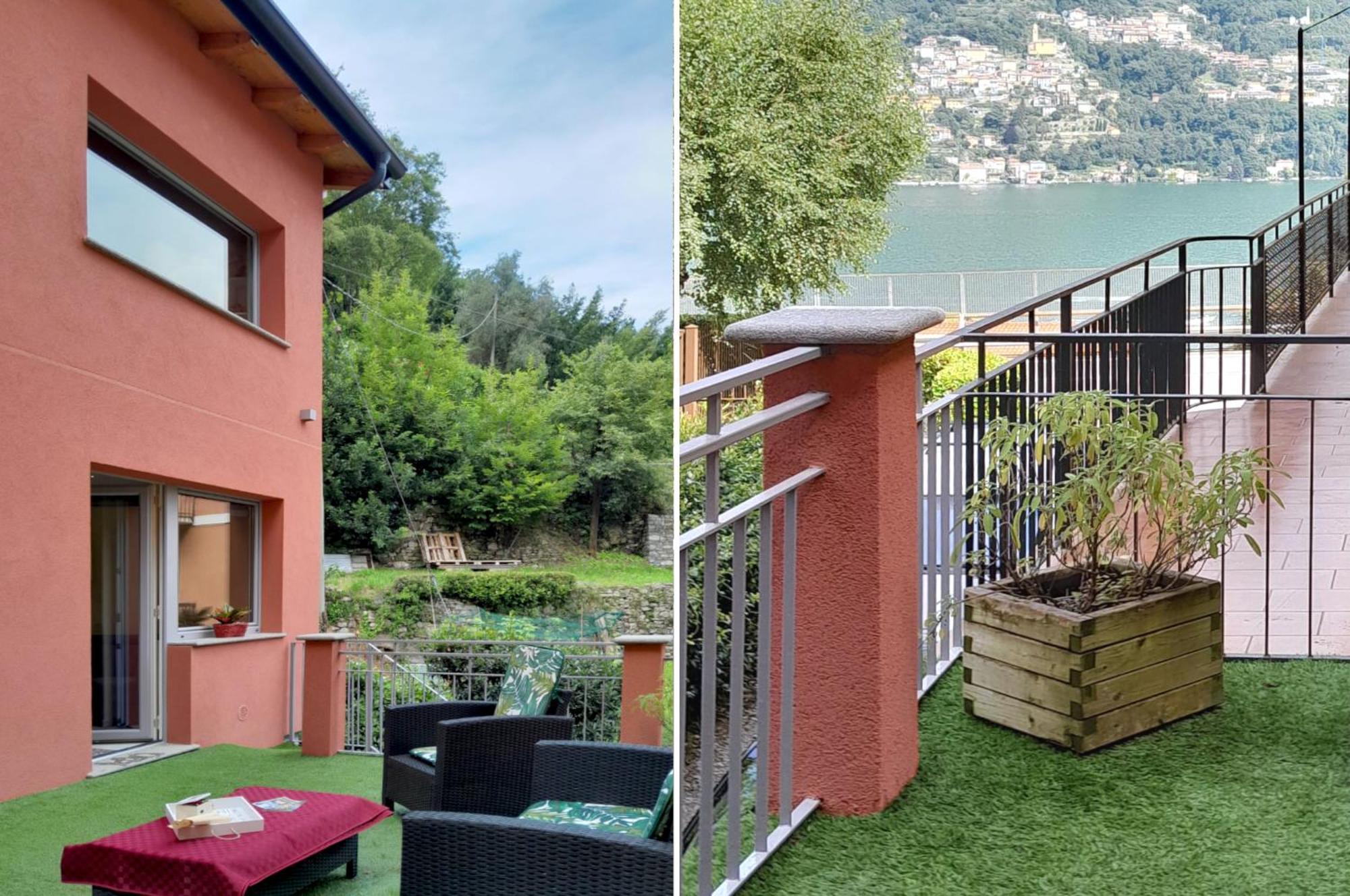 Ferienwohnung La Casina Laglio Exterior foto